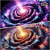 Χαμηλού Κόστους Μαύρισμα ταπετσαρία-blacklight ταπετσαρία uv αντιδραστική λάμψη στη σκοτεινή λάμψη πάρτι νέον διαστημικό σύμπαν φύση ψυχεδελική trippy ομιχλώδης κρεμαστή ταπισερί τοίχου τοιχογραφία για κρεβατοκάμαρα σαλονιού