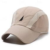 cheap Men&#039;s Baseball Cap-Men&#039;s Baseball Cap Sun Hat Trucker Hat Black Navy Blue Polyester Embroidery Fashion Casual Street Daily Letter Adjustable Sunscreen Breathable