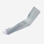 ieftine Αξεσουάρ Τρεξίματος-1 pereche Cizme pentru ciclism Mâneci Armwarmers Mâneci pentru răcire cu protecție solară UV Culoare solidă Respirabilitate Elastic Bicicletă Negru Alb Mov Mătase de Gheață pentru Pentru femei Adulți