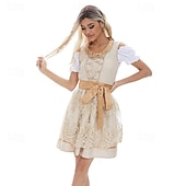 voordelige Dirndl-Oktoberfest Jurken Dirndl Dirndl-blouse Beiers hulp in de huishouding Duits München Weiden Doek in traditionele stijl Blouse