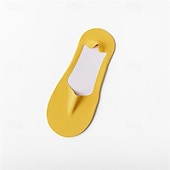 abordables calcetines caseros-Calcetines náuticos de seda helada para hombre, calcetines finos antideslizantes para primavera y verano para mujer, calcetines de fondo de algodón con tacones altos, calcetines invisibles de boca