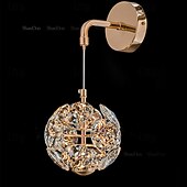 abordables Éclairages pour îlot-Plafonnier suspendu applique murale crystra LED éclairage suspendu en verre plafonniers modernes raccord globe en verre lumières suspendues lustre décoration pour salon salle à manger cuisine îlot