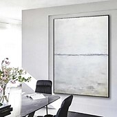 preiswerte Ölgemälde-abstraktes Gemälde, handgemalt, extragroßes Wandkunstgemälde, handgemachtes graues Landschaftsgemälde auf Leinwand, große Wandkunst, abstraktes modernes Gemälde für Schlafzimmer, Wohnzimmergemälde