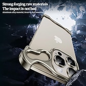 economico Cover per iPhone-telefono Custodia Per iPhone 15 Pro Max Plus iPhone 14 13 12 Pro Max Plus Custodia paraurti senza cornice Staccabile Protezione per obiettivo della fotocamera Resistente agli urti Placcatura Metallo