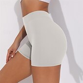 cheap Yoga Shorts &amp; Bikers-Women&#039;s Gym Shorts Yoga Shorts Workout Shorts High Waist Yoga Gym Workout Pilates Shorts Black White Royal Blue Sports Activewear Stretchy Slim