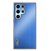 Недорогие Чехлы для Samsung-телефон Кейс для Назначение SSamsung Galaxy S24 S23 S22 S21 Ultra Plus А55 А35 А25 А15 5Г A54 A34 A14 Samsung A13 5G A13 Кейс на заднюю панель Защита от удара ТПУ Металл