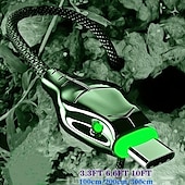 tanie Kable do telefonów komórkowych-Kabel do transmisji danych lampy typu Snakehead ze stopu cynku o mocy 100 W nadaje się do kabla do szybkiego ładowania danych typu C Black Mamba 5a