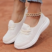 preiswerte Damen-Sneaker-Leichte, atmungsaktive Wanderschuhe für Damen – Slip-On-Mesh-Sneaker zum Laufen und für die Freizeit