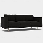 baratos Cobertura de Sofa-Capa de Sofá de 3 Lugares 100% Algodão Sólida Almofadada