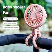 cheap Heating &amp; Cooling-Octopus Fan Easy to Carry Multi-Functional Folding Office Desktop Outdoor Camping Stroller Handheld Fan Baby Stroller Fan Hand Held Bicycle Portable FanVentilator Silent Outdoor Cooler Neck Fan