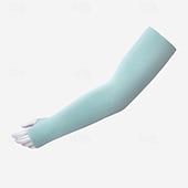 ieftine Αξεσουάρ Τρεξίματος-1 pereche Cizme pentru ciclism Mâneci Armwarmers Mâneci pentru răcire cu protecție solară UV Culoare solidă Respirabilitate Elastic Bicicletă Negru Alb Mov Mătase de Gheață pentru Pentru femei Adulți