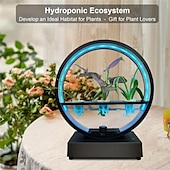tanie Lampki nocne 3D-1 szt. Lampa led do wzrostu roślin z głośnikiem bt, akwarium, sceneria wodna lampa dekoracyjna ozdoba na biurko nadaje się do salonu w biurze sypialnia dekoracja restauracji