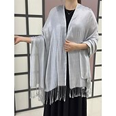 رخيصةأون شالات-شالShawls مشد نسائي أنيق يلمع و يبرق بدون كم بوليستر لفات الزفاف مع لون نقي من أجل مناسب للحفلات للربيع والصيف