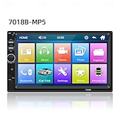baratos Leitores multimédia para automóvel-Fyautoper carro estéreo duplo din rádio do carro 7 polegada mp5 player tela sensível ao toque rádio fm receptor de áudio multimídia player 7010b dropshipping