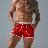 economico Costumi da Bagno per Uomini-Per uomo Boxer da surf Pantaloncini da mare Boxer da mare Collage A cordoncino Vita elastica Color Block Comfort Asciugatura rapida Breve Per eventi Spiaggia Fine settimana Di tendenza Informale
