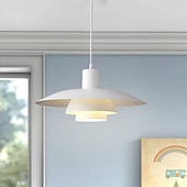 cheap Pendant Lights-LED Pendant Light  Kitchen Island Pendant Lamp 1-Light 30/38 cm Single Design  E27 Metal Painted Finishes Modern Nordic Style Bedroom Office 110-240V