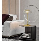 cheap Bedside Lamp-LED Beside Lamp 7W Nordic Glass Desk Light Bedroom Living Room Desk Lamp Kids Room Decor Bedisde Lights Gifts Creative Iron Table Light with Glass Lampshade Indoor Table Lamp with Plug 110-240V