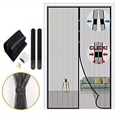 abordables Écran pour la fenêtre et la porte-Porte écran magnétique portable écran anti-mouches ou insectes magnétique passage pour porte coulissante garage patio cuisine salon chambre bar entrée facile pour animaux de compagnie et enfants