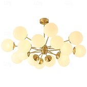 economico Luci a sospensione-lampada a sospensione a led semplice oro magico fagiolo molecolare e27 nordico postmoderno luce di lusso 95 cm camera da letto a 12 teste sala da pranzo 110-240 v&#039;