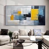 billige Abstrakte malerier-håndlaget oljemaleri lerret veggkunst dekorasjon moderne abstrakt for stue hjemmeinnredning rullet rammeløst ustrukket maleri