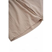 economico Vacanza-Per uomo Pantaloncini Pantaloncini estivi Pantaloncini da spiaggia A cordoncino Vita elastica Gamba dritta Liscio Comfort Traspirante Breve Informale Giornaliero Per eventi Di tendenza Classico Cachi