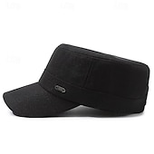 economico Cappelli da uomo-Per uomo Unisex Cappello basco Cappellino da baseball Berretto militare Cappello da cadetto Nero Blu marino Poliestere Vintage Di tendenza Informale Strada Giornaliero Liscio Regolabile Traspirante