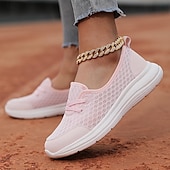 preiswerte Damen-Sneaker-Leichte, atmungsaktive Wanderschuhe für Damen – Slip-On-Mesh-Sneaker zum Laufen und für die Freizeit