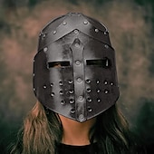 cheap Armor-Retro Vintage Medieval Renaissance Armor Mask Helmet Ren Faire Knight Ritter Viking Crusader Knights Men&#039;s Viking Halloween Carnival Masquerade LARP Ren Faire Adults Mask Helmet
