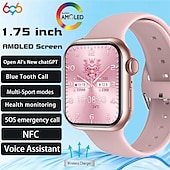 billige Smartarmbånd-696 HK9MINI Smartklokke 1.75 tommers Smart armbånd Smartwatch blåtann Skritteller Samtalepåminnelse Søvnmonitor Kompatibel med Android iOS Dame Herre Håndfri bruk Meldingspåminnelse IP 67 36mm urkasse