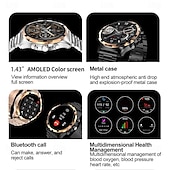 preiswerte Smartwatch-696 HK98 Smartwatch Fitness Tracker EKG PPG Bluetooth-Anruf Erinnerung Android iOS IP67 48mm 1.43&quot;