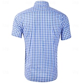 voordelige Overhemden-Oktoberfest Hemd Gingham overhemd Beiers Duits München Weiden Voor heren Doek in traditionele stijl