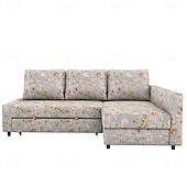 economico Copridivano-Copertura per divano letto 100% cotone coperture quilted floreali colorate con braccioli