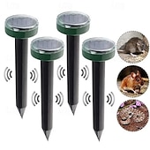 cheap Electric Mosquito Repellers-Solar Ultrasonic Mouse and Snake Repeller – Garden Pest Deterrent with Shock and Vibration, Solar Powered Lawn Protection Device
