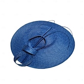 cheap Fascinators-Women&#039;s Fascinators Pillbox Hat Cap Weddings Straw Fedora Vintage Sinamay Base Hats for Kentucky Tea Party Horse Race Ladies Day Headpiece dress to impress Race Day Dress