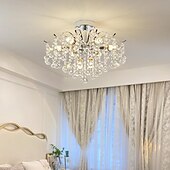 economico Lampadari-lampadario a led 42/50/60/80/100 cm 5/8/10/12/15 lampadina non inclusa finitura elettrolitica cristallo metallo stile moderno contemporaneo camera da letto sala da pranzo mini sospensione 110-240 v