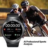 cheap Smart Wristbands-696 E800 Smart Watch 1.49 inch Smart Band Fitness Bracelet Bluetooth ECG+PPG Temperature Monitoring Pedometer Compatible with Android iOS Men Hands-Free Calls Message Reminder IP 67 46mm Watch Case