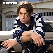 economico Orologi digitali-Orologio digitale SANDA da uomo Orologio sportivo all&#039;aperto moda casual cronometro luminoso sveglia impermeabile in TPU