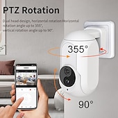 voordelige IP-netwerkcamera&#039;s voor binnen-Muur plug in camera wifi 360 1080p mini surveillance home security bescherming nachtzicht led lamp licht ip camera&#039;s