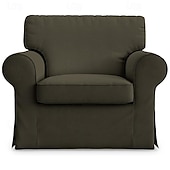 cheap Sofa Cover-Cotton 1 Seat Chair Sofa Cover with Cushion Cover , Replacement  Armchair Cover 1 Seat Couch Slipcover for Dogs, Replacement Sofa Furniture Protector  LITB PRIME cover Ektcover