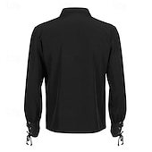 お買い得  トップス-中世 ルネッサンス 17世紀 ブラウス / シャツ ウエストベルト 海賊 バイキング 仮装 男性用 セルティック 海賊 ハロウィーン カーニバル マスカレード 性能 LARP レンフェア 成人 シャツ ウエストベルト