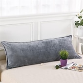 abordables Coussins tendances-Housse de coussin décorative de couleur unie, 1 pièce, taie d&#039;oreiller carrée douce, pour chambre à coucher, salon, canapé, chaise