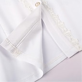 preiswerte Oberteile-Retro Vintage Mittelalterlich Renaissance Bluse / Hemd Pirat Prinzessin Einfarbig Damen Seeräuber königlich Steampunk Halloween Karneval Maskerade Alltagstauglich Erwachsene Hemd