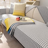 cheap Sofa Blanket-Cotton Linen Sofa Cushion Fabric Anti-slip Cooling Seat Cushion Full Cover Cloth Sofa Cover Cloth L Shaped Sofa Cushion Set
