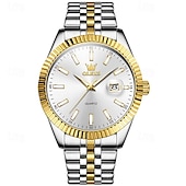 levne Quartz hodinky-nové olevs značka olevs móda jednoduché pánské hodinky quartz svítící kalendář trend luxusní business voděodolné pánské sportovní hodinky