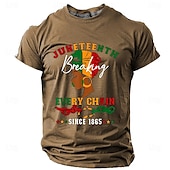 preiswerte Vintage-T-Shirts-Herren Stammes Afrikanisches Muster T Shirt Kurzarm T-Shirt 3D-Druck Rundhalsausschnitt Hemd Sport Modisch Ethnisch Strasse Sports Outdoor Schwarz Blau Braun Sommer Frühling Bekleidung S M L XL XXL