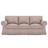 baratos Cobertura de Sofa-Capa de Sofá Cor Sólida Capas Acolchoadas em Veludo