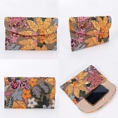 cheap Clutches &amp; Evening Bags-Women&#039;s Embroidered Floral Clutch - Handheld Evening Bag with Colorful Bead and Sequin Details