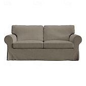cheap Sofa Cover-2 Seat Sofa Cover or  2 Seat Sofa Bed Cover with Cushion Covers and Backrest Covers For Ektorp Couch Slipcover Washable Furniture Protector  LITB PRIME cover Ektcover