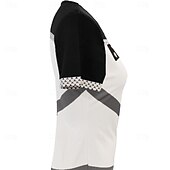 cheap Stripe&amp;Geometric tee-Women&#039;s T Shirt Color Block Fashion Short Sleeve V Neck Regular Tops Daily Weekend Print Quarter Zip Black Summer