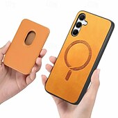 Недорогие Чехлы для Samsung-телефон Кейс для Назначение SSamsung Galaxy S24 Ultra Plus S23 Ultra Plus А55 А35 А25 А15 5Г A54 A34 A14 S25 Ультра Магнитный адсорбционный футляр